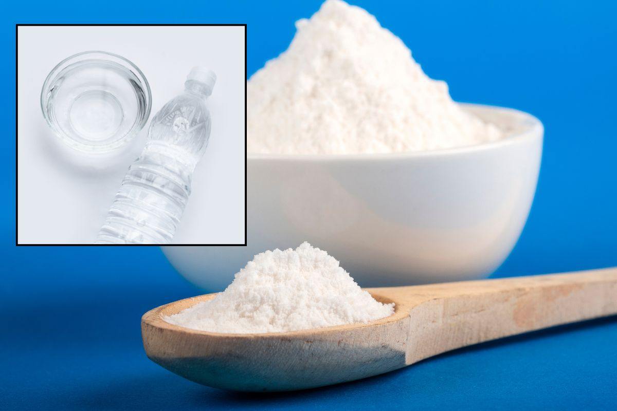 Aceto bianco e bicarbonato di sodio