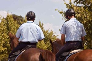 Controlli urbani a cavallo