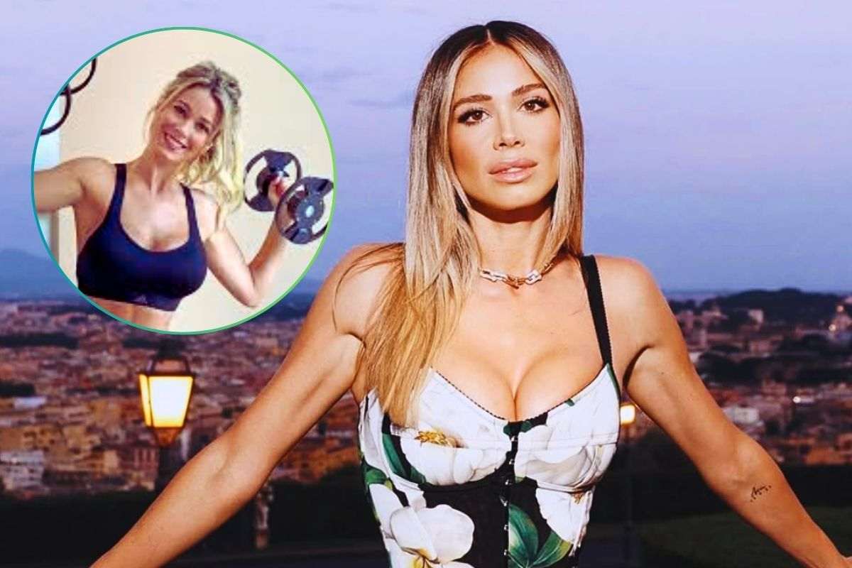 Diletta Leotta durante un work out