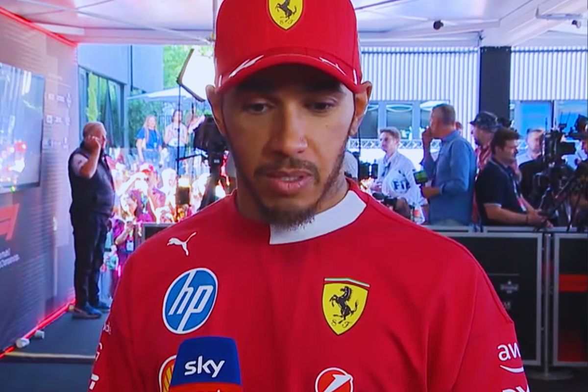 Hamilton intervistato dopo la gara