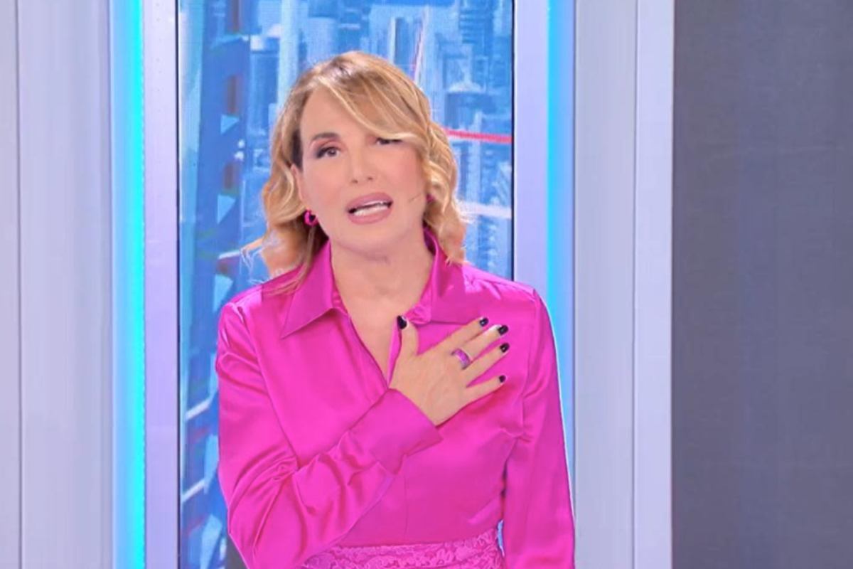 La D'Urso durante Pomeriggio 5