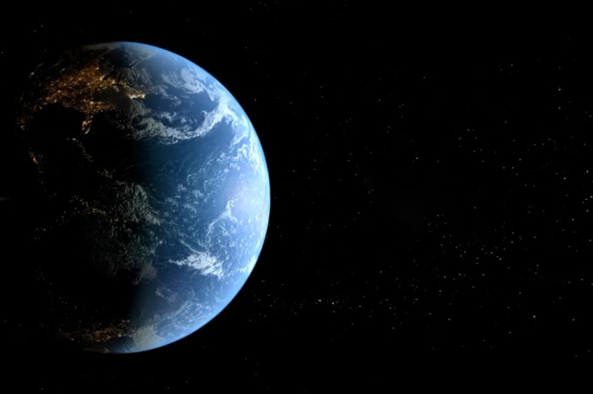 Pianeta Terra nello spazio