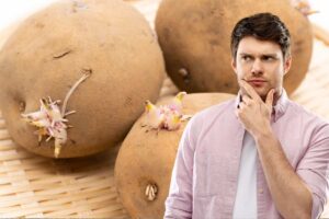 Uomo con espressione dubbiosa